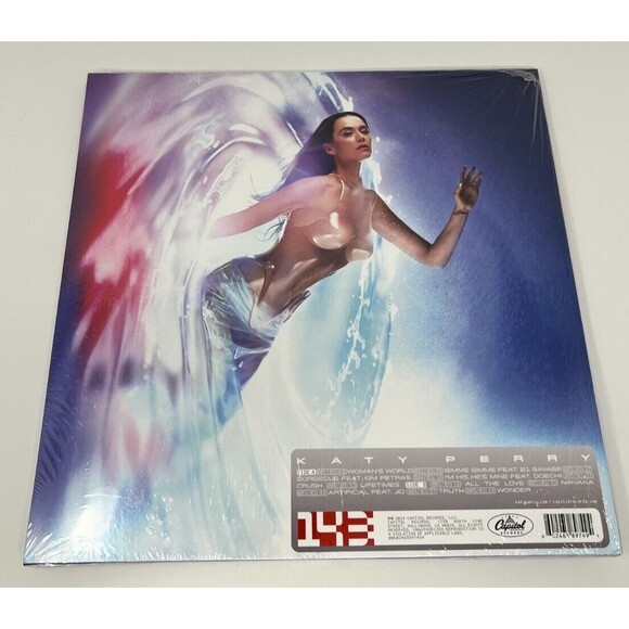 KATY PERRY 143 SIGNED VINYL WEB STORE EXCLUSIVE SILVER LP AUTOGRAPHED RECORD - Picture 3 of 5